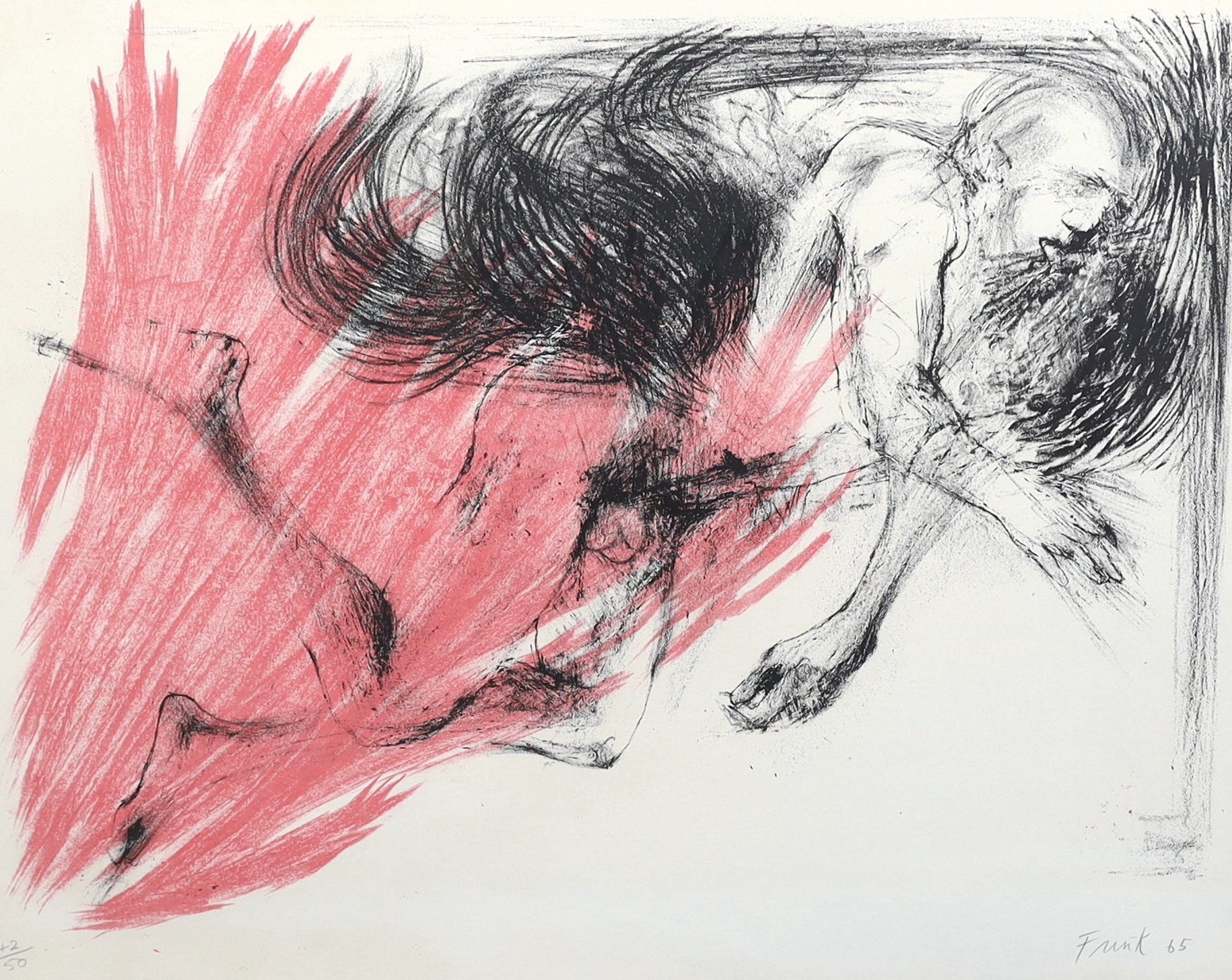 Dame Elisabeth Frink R.A (English, 1930-1993), 'Birdman', lithograph, 55 x 68cm